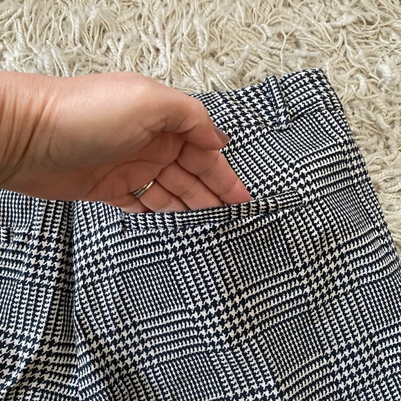 THE LIMITED Women's Exact Stretch Pants Ankle Glen/ Houndstooth Black Ivory - Picture 15 of 15